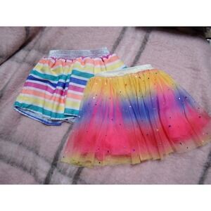 Two 3T Pink/Rainbow Tutus